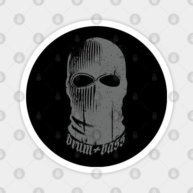 Drum + Bass Balaclava Magnet by Drum And Bass Merch